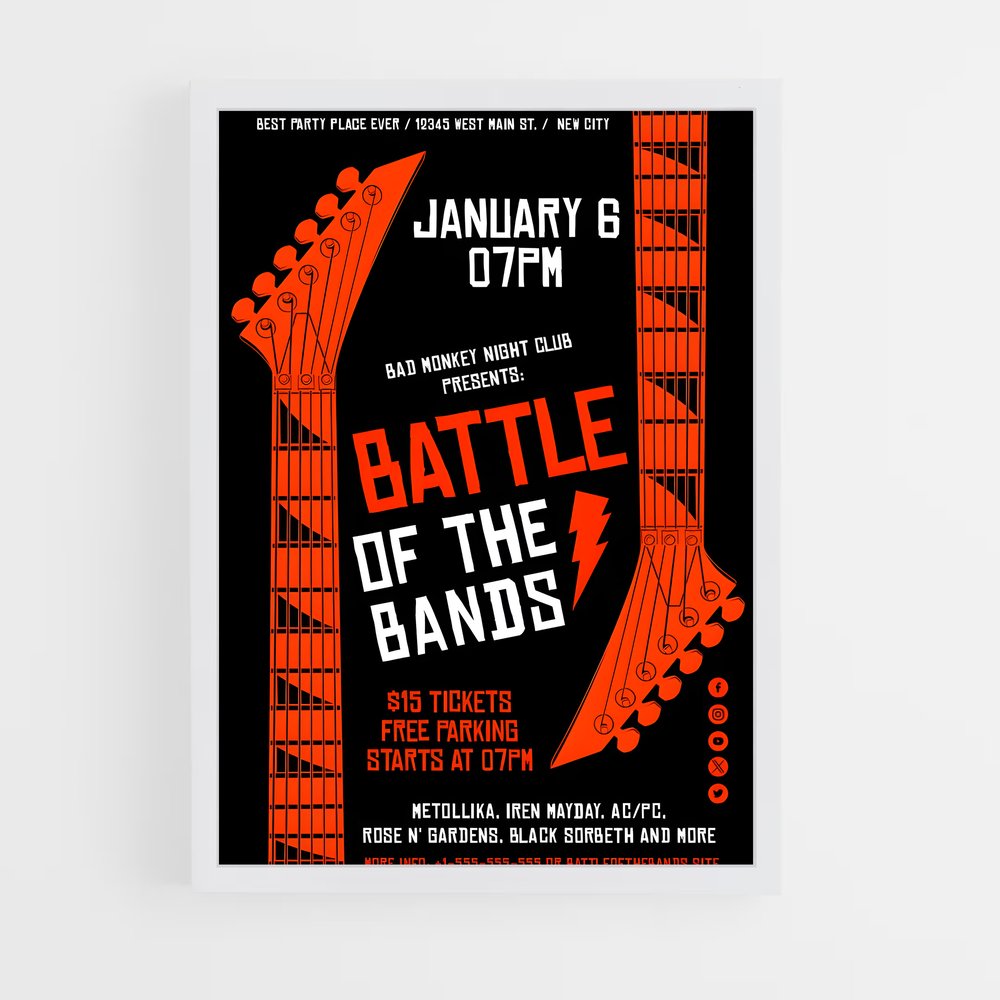 Poster Soundwave Battle – affiche Compétitions de gymnastique (vue 3)